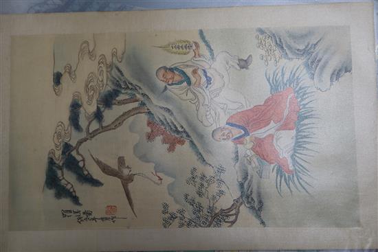 A group of assorted Japanese woodblock prints, unframed